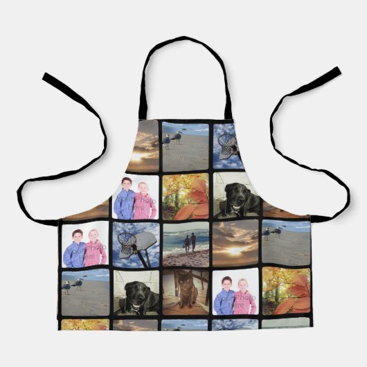 8 Fotocollage Volledige kleur Keepsake Gift Kinder Schort (Voorkant)