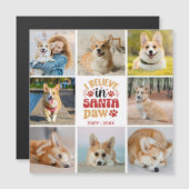 8 Fotokuilen geloven in magnetisch Kaart van Santa (Voorkant / Achterkant)