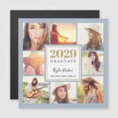 8 Fotomagnetische Afstuderen Aankondiging Kaarten (Voorkant / Achterkant)
