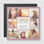 8 Fotomagnetische Afstuderen Aankondiging Kaarten (Voorkant / Achterkant)
