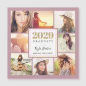 8 Fotomagnetische Afstuderen Aankondiging Kaarten (Voorkant)