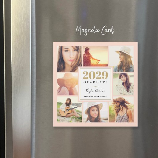 8 Fotomagnetische Afstuderen Aankondiging Kaarten