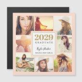 8 Fotomagnetische Afstuderen Aankondiging Kaarten (Voorkant / Achterkant)