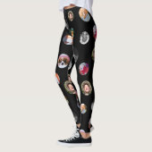 8 Fotopolka stip Sjabloon Circles Black Exercy Leggings (Links)