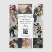 8 foto's Collage QR-code De datummagneet opslaan (Voorkant)