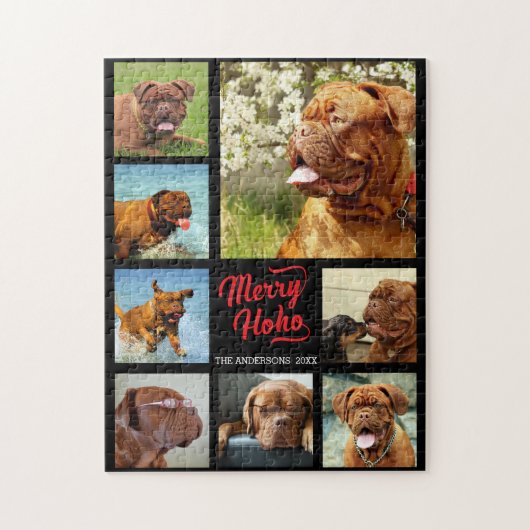 8 Foto's Familie Foto ✨ Kerst Collage Maken Legpuzzel (Verticaal)