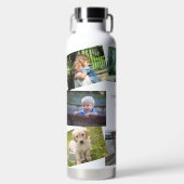 8 Foto's personaliseren tekstfavoriete familieheri Waterfles (Voorkant)