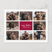 8 Foto's Stijlvol script voor kleuren, vrolijk ker Briefkaart (Voorkant)