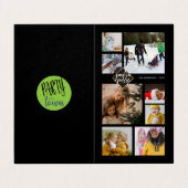 8 foto's van de familie ✨ Kerstmis Parka-bende Kaart (Buitenkant ongevouwen)