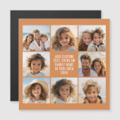 8 Fotosamenstelling - Aangepaste tekst - Magneet (Voorkant / Achterkant)
