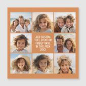 8 Fotosamenstelling - Aangepaste tekst - Magneet (Voorkant)