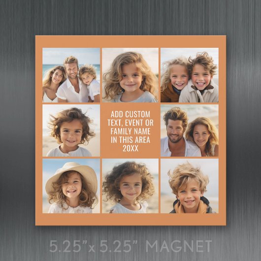 8 Fotosamenstelling - Aangepaste tekst - Magneet