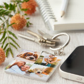 8 Fotosjabloon Dubbelzijdig acrylhoudend Sleutelha Sleutelhanger (Voorkant Rechts)