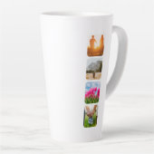 8 Fotosjabloon met dubbelzijdig rondje Latte Mok (Rechterhoek)