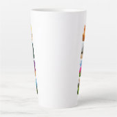 8 Fotosjabloon met dubbelzijdig rondje Latte Mok (Voorkant)