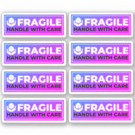 8 Fragile Shipping Stickers (Handle with Care)