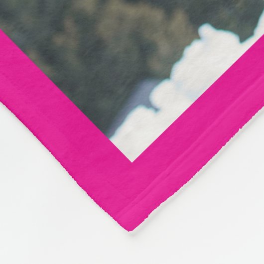 8 Gemengde Maat Fotocollage Hot Pink Fleece Deken (Hoek)