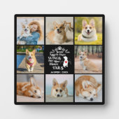 8 Herinnering aan verlies van fotocollage Pet Dog Fotoplaat (Voorkant)