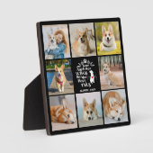 8 Herinnering aan verlies van fotocollage Pet Dog Fotoplaat (Voorkant)