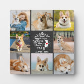 8 Herinnering aan verlies van fotocollage Pet Dog Fotoplaat (Voorkant)