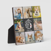 8 Herinnering aan verlies van fotocollage Pet Dog Fotoplaat (Voorkant)