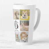 8 Herinnering aan verlies van fotocollage Pet Dog Latte Mok (Rechterhoek)