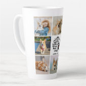 8 Herinnering aan verlies van fotocollage Pet Dog Latte Mok (Linkerhoek)