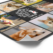 8 Herinnering aan verlies van fotocollage Pet Dog Poster (Hoek)
