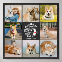 8 Herinnering aan verlies van fotocollage Pet Dog Poster