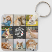 8 Herinnering aan verlies van fotocollage Pet Dog Sleutelhanger (Achterkant)