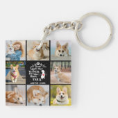 8 Herinnering aan verlies van fotocollage Pet Dog Sleutelhanger (Achterkant)