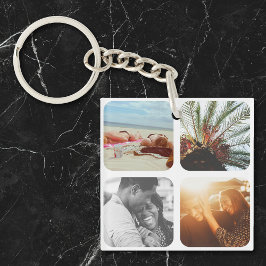 8 Het Malplaatje van de Foto Dubbelzijdig Ronde Wi Sleutelhanger