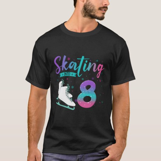 8 ijsschaatsen tot 8e t-shirt (Voorkant)