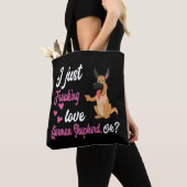 8 Ik ben gewoon gek op Duitse herder OK Tote Bag (Dichtbij)