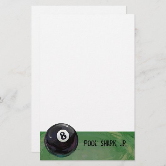 8-inch briefpapier (Voorkant / Achterkant)