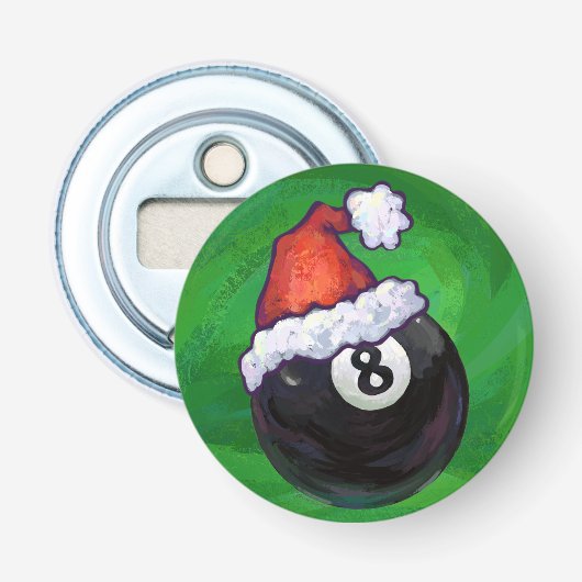 8-inch kerstgroen button flesopener (Voorkant)