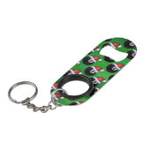 8-inch kerstgroen mini flessenopener (Voorkant Gekanteld)