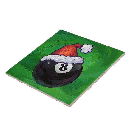 8-inch kerstgroen tegeltje (Zijkant)