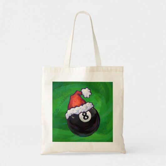 8-inch kerstgroen tote bag (Voorkant)