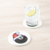 8-inch kerstgroen zandsteen onderzetter (Zijkant)