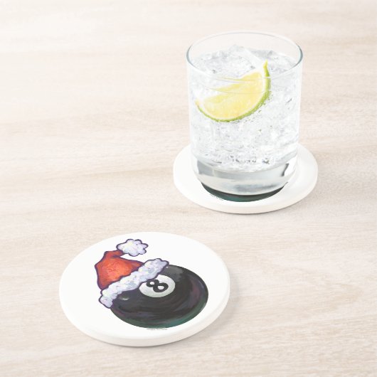 8-inch kerstgroen zandsteen onderzetter (Zijkant)