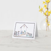 8-inch kerstkaart (nationaliteit) kaart (Gele Bloem)