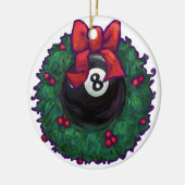 8-inch kerstmis keramisch ornament (Links)