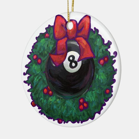 8-inch kerstmis keramisch ornament (Links)