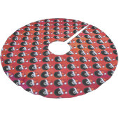 8-inch kerstmis kerstboom rok (Gekanteld)