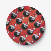 8-inch kerstmis papieren bordje (Voorkant)