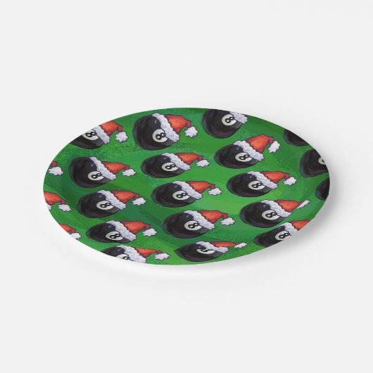 8-inch kerstmis papieren bordje (Gekanteld)