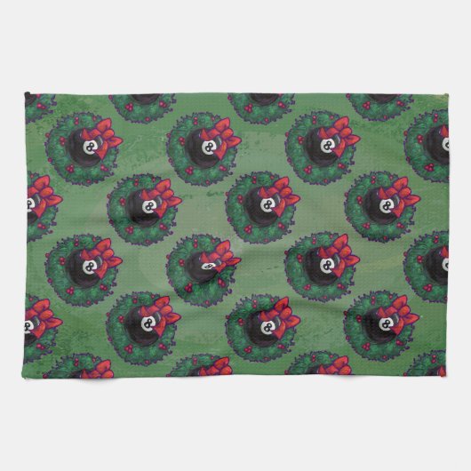 8-inch kerstmis theedoek (Horizontaal)