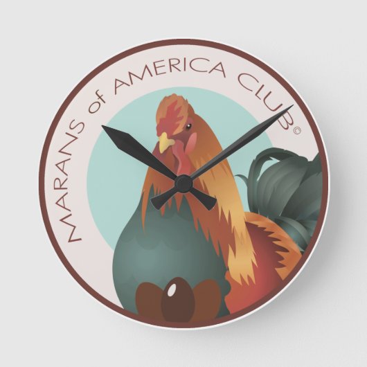 8-inch MOAC-Logo wandklok (Voorkant)