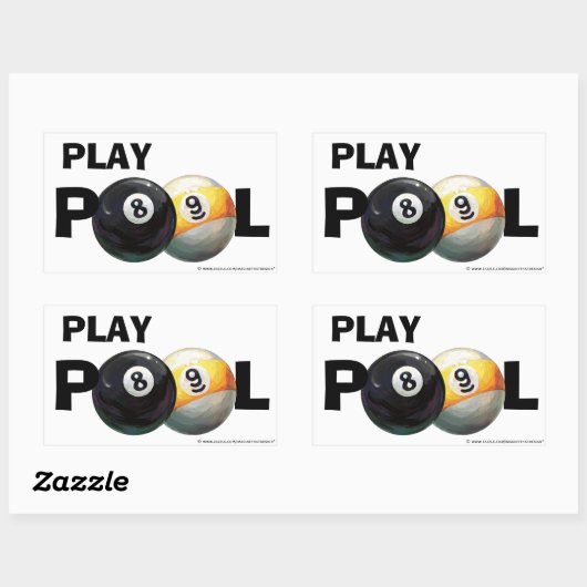 8-inch rechthoekige sticker (Vel)